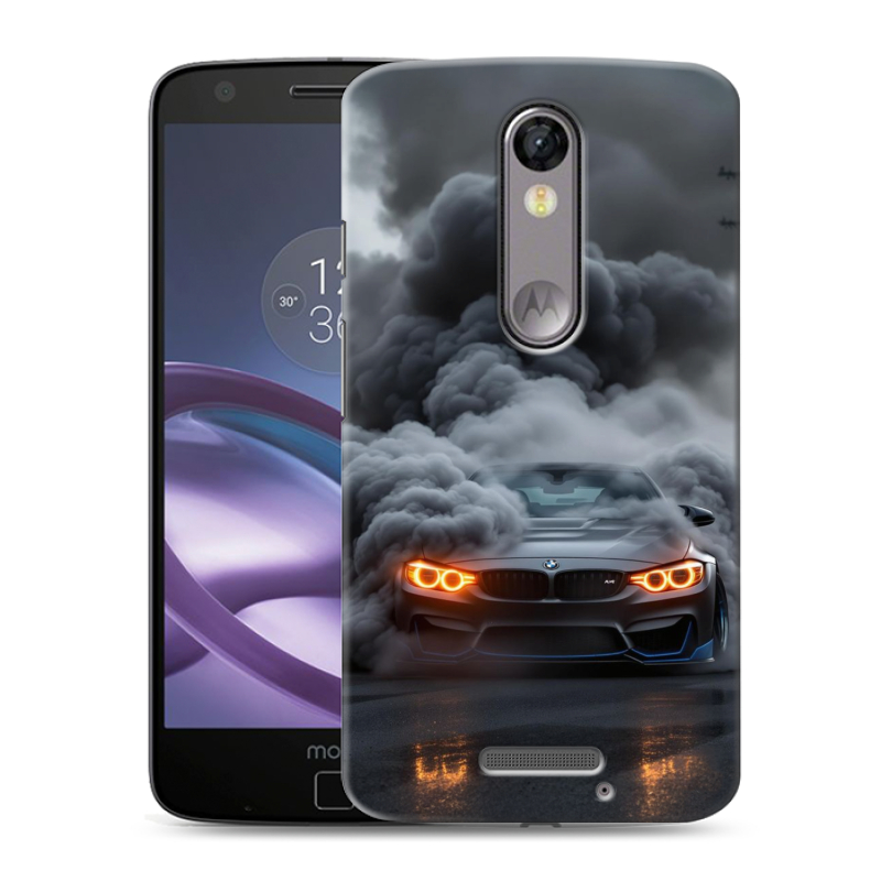 Пластиковый чехол на Lenovo Moto X Force с принтом BMW БМВ Пластиковый чехол на Lenovo Moto X Force с принтом BMW БМВ