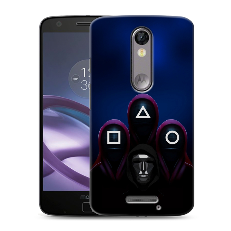 Пластиковый чехол на Lenovo Moto X Force с принтом Игра Кальмара Пластиковый чехол на Lenovo Moto X Force с принтом Игра Кальмара