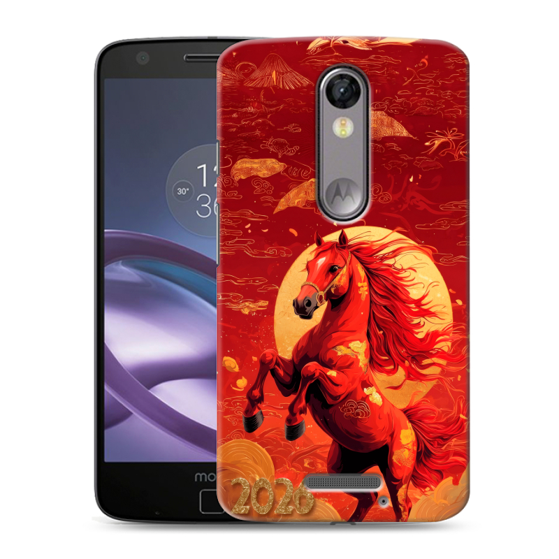 Пластиковый чехол на Lenovo Moto X Force с принтом Новый год Пластиковый чехол на Lenovo Moto X Force с принтом Новый год