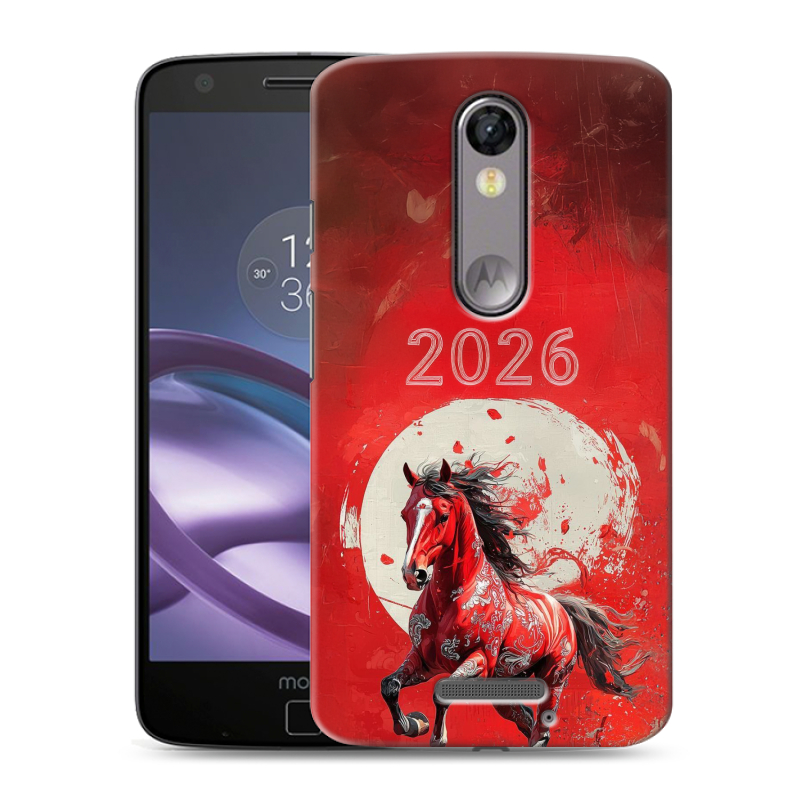 Пластиковый чехол на Lenovo Moto X Force с принтом Новый год Пластиковый чехол на Lenovo Moto X Force с принтом Новый год