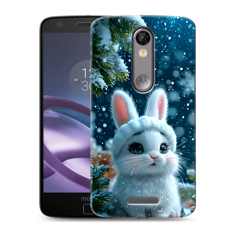 Пластиковый чехол на Lenovo Moto X Force с принтом Новый год Пластиковый чехол на Lenovo Moto X Force с принтом Новый год