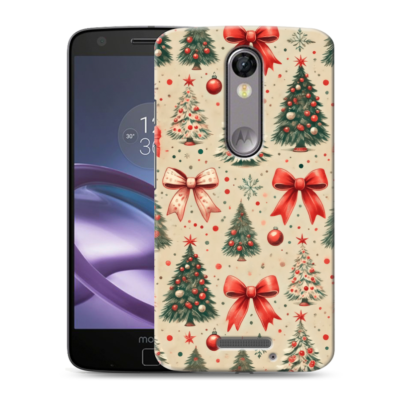 Пластиковый чехол на Lenovo Moto X Force с принтом Новый год Пластиковый чехол на Lenovo Moto X Force с принтом Новый год