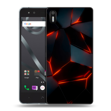 Силиконовый чехол на BQ Aquaris X5 с принтом Яркие абстракции Силиконовый чехол на BQ Aquaris X5 с принтом Яркие абстракции