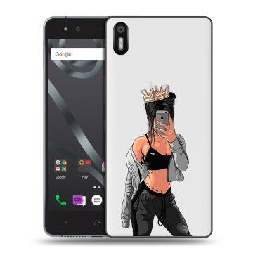 Силиконовый чехол на BQ Aquaris X5 с принтом Женские принты