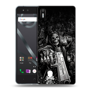 Силиконовый чехол на BQ Aquaris X5 с принтом Скелет Силиконовый чехол на BQ Aquaris X5 с принтом Скелет