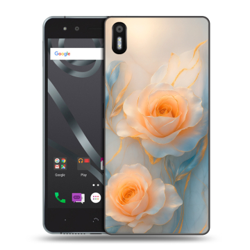 Силиконовый чехол на BQ Aquaris X5 с принтом Женский