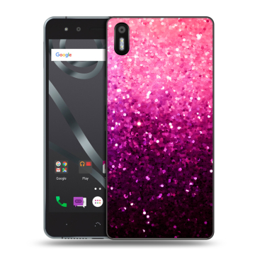 Силиконовый чехол на BQ Aquaris X5 с принтом Блестки Силиконовый чехол на BQ Aquaris X5 с принтом Блестки