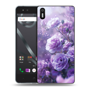 Силиконовый чехол на BQ Aquaris X5 с принтом Розы цветы Силиконовый чехол на BQ Aquaris X5 с принтом Розы цветы