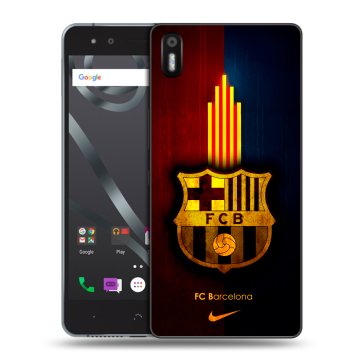 Силиконовый чехол на BQ Aquaris X5 с принтом Барселона Barcelona