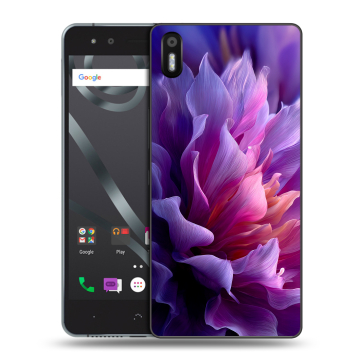 Силиконовый чехол на BQ Aquaris X5 с принтом женский цветы