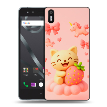 Силиконовый чехол на BQ Aquaris X5 с принтом для девочек