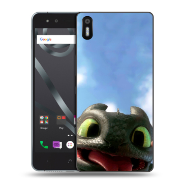Силиконовый чехол на BQ Aquaris X5 с принтом Как приручить дракона