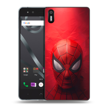 Силиконовый чехол на BQ Aquaris X5 с принтом Spiderman Человек паук