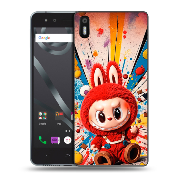 Силиконовый чехол на BQ Aquaris X5 с принтом Labubu Лабубу