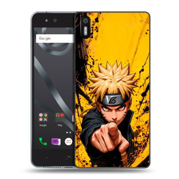 Силиконовый чехол на BQ Aquaris X5 с принтом Naruto Наруто