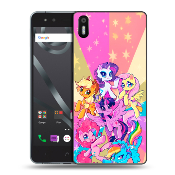 Силиконовый чехол на BQ Aquaris X5 с принтом My little pony Дружба чудо