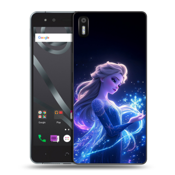 Силиконовый чехол на BQ Aquaris X5 с принтом Холодное сердце Frozen
