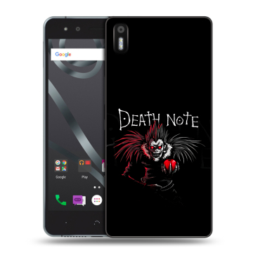 Силиконовый чехол на BQ Aquaris X5 с принтом Death note Тетрадь смерти