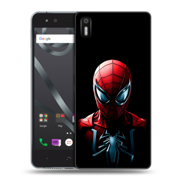 Силиконовый чехол на BQ Aquaris X5 с принтом Spiderman Человек паук