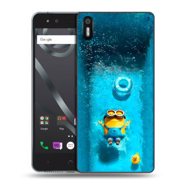 Силиконовый чехол на BQ Aquaris X5 с принтом Миньоны Силиконовый чехол на BQ Aquaris X5 с принтом Миньоны