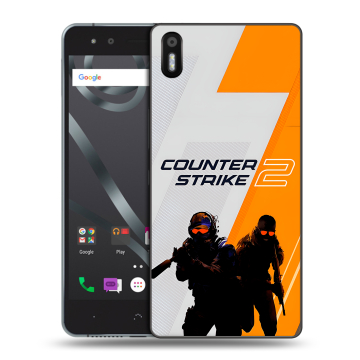 Силиконовый чехол на BQ Aquaris X5 с принтом Counter Strike