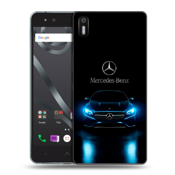 Силиконовый чехол на BQ Aquaris X5 с принтом Mercedes Мерседес