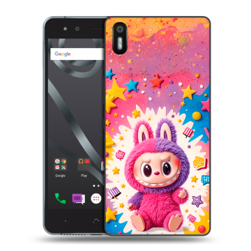 Силиконовый чехол на BQ Aquaris X5 с принтом Labubu Лабубу