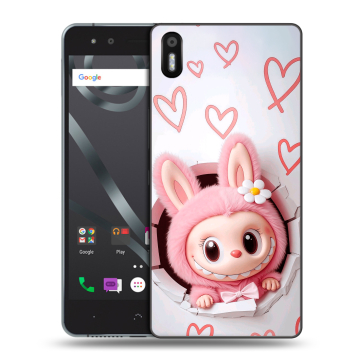 Силиконовый чехол на BQ Aquaris X5 с принтом Labubu Лабубу