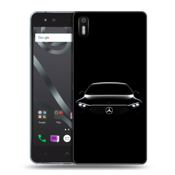 Силиконовый чехол на BQ Aquaris X5 с принтом Mercedes Мерседес