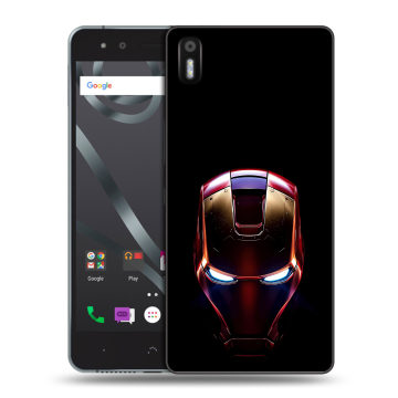 Силиконовый чехол на BQ Aquaris X5 с принтом IronMan Железный человек