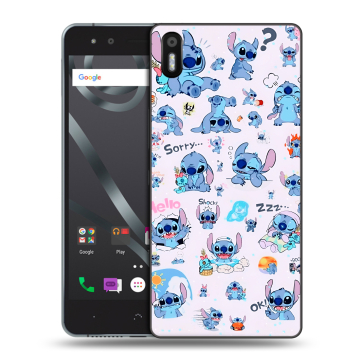 Силиконовый чехол на BQ Aquaris X5 с принтом Лило и Стич
