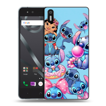 Силиконовый чехол на BQ Aquaris X5 с принтом Лило и Стич