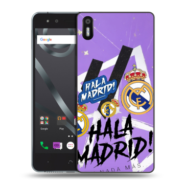Силиконовый чехол на BQ Aquaris X5 с принтом Real Madrid Реал Мадрид
