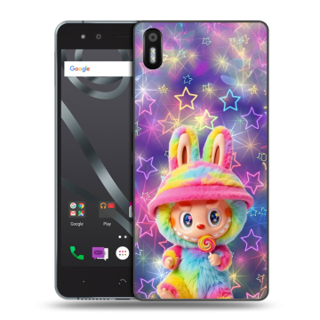 Силиконовый чехол на BQ Aquaris X5 с принтом Labubu Лабубу