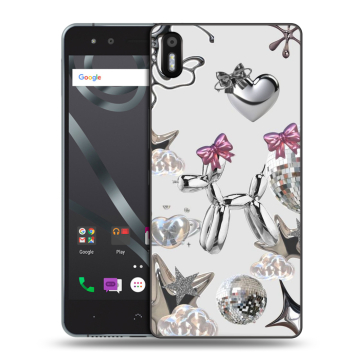Силиконовый чехол на BQ Aquaris X5 с принтом Y2K