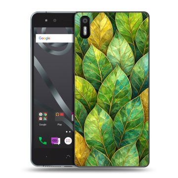Силиконовый чехол на BQ Aquaris X5 с принтом женский