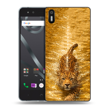 Силиконовый чехол на BQ Aquaris X5 с принтом женский