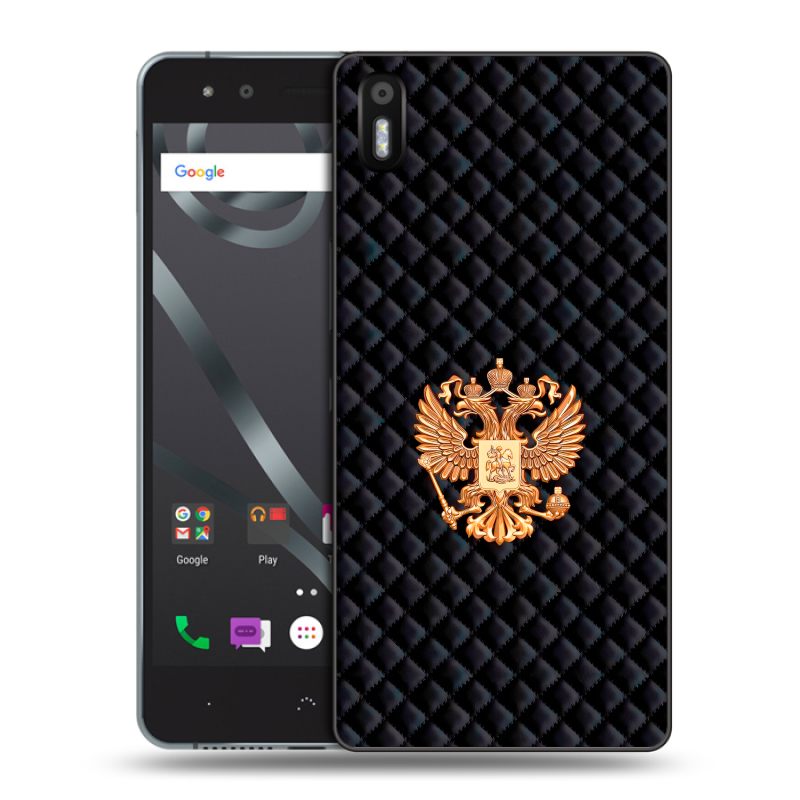 Силиконовый чехол на BQ Aquaris X5 с принтом Герб России принт Силиконовый чехол на BQ Aquaris X5 с принтом Герб России принт