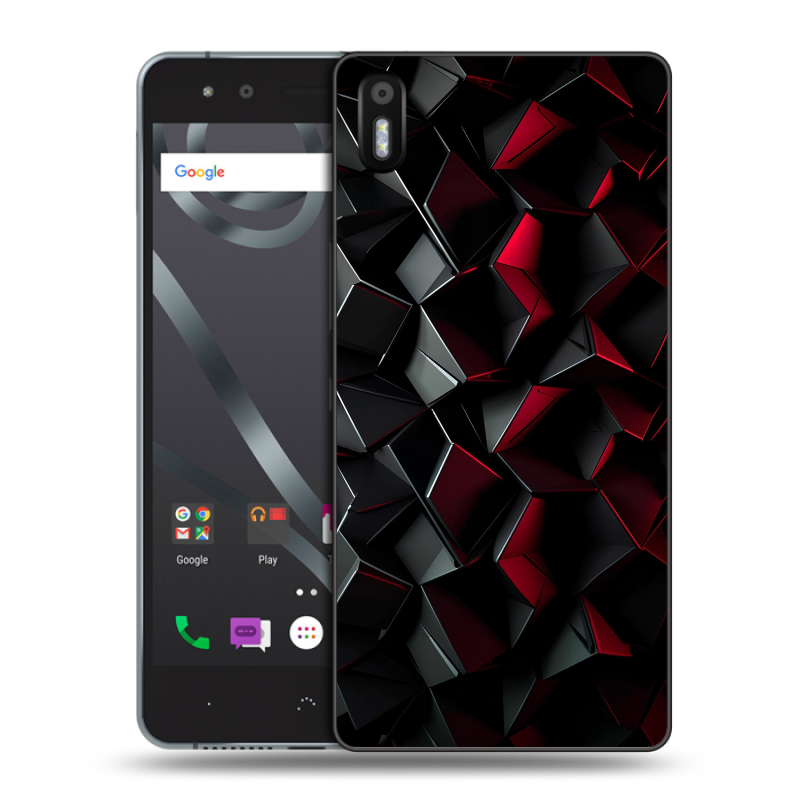 Силиконовый чехол на BQ Aquaris X5 с принтом Абстракция Силиконовый чехол на BQ Aquaris X5 с принтом Абстракция