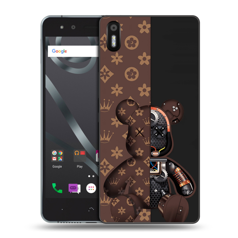 Силиконовый чехол на BQ Aquaris X5 с принтом Луи робот Силиконовый чехол на BQ Aquaris X5 с принтом Луи робот