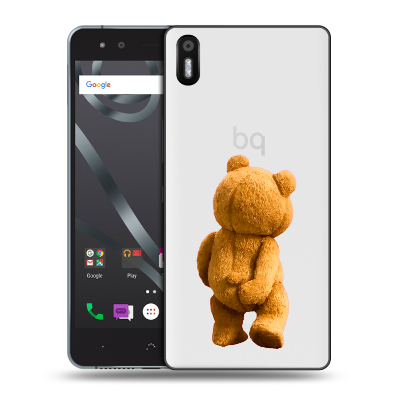 Пластиковый чехол на BQ Aquaris X5 с принтом Медведь Пластиковый чехол на BQ Aquaris X5 с принтом Медведь