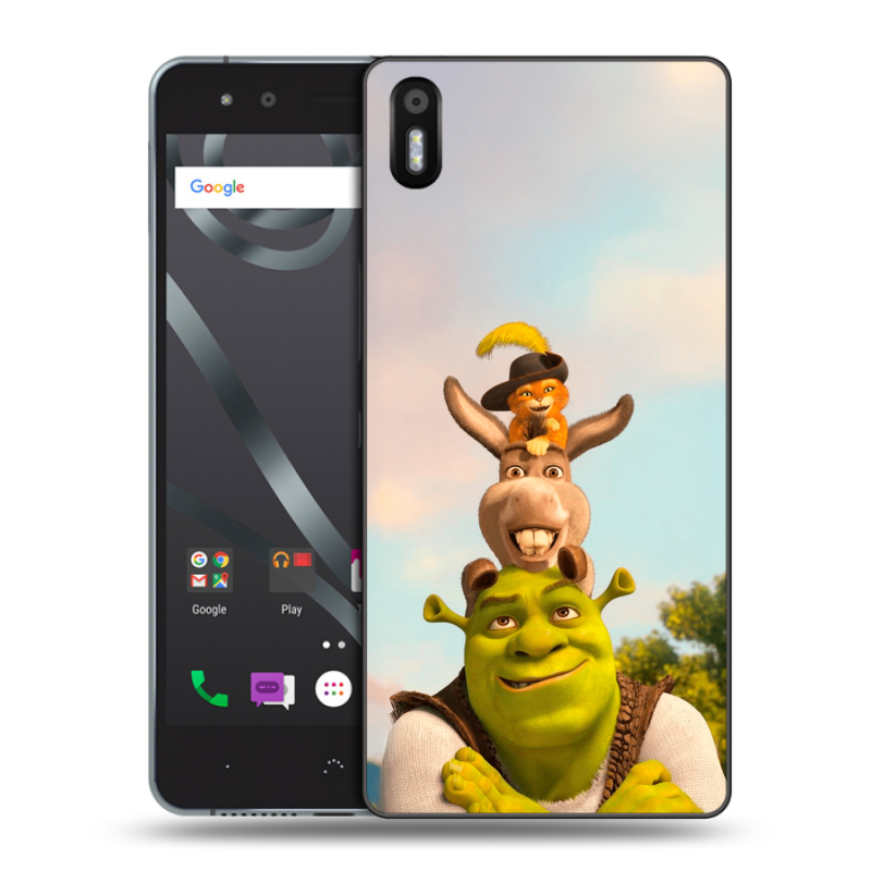 Пластиковый чехол на BQ Aquaris X5 с принтом Шрек Shrek Пластиковый чехол на BQ Aquaris X5 с принтом Шрек Shrek