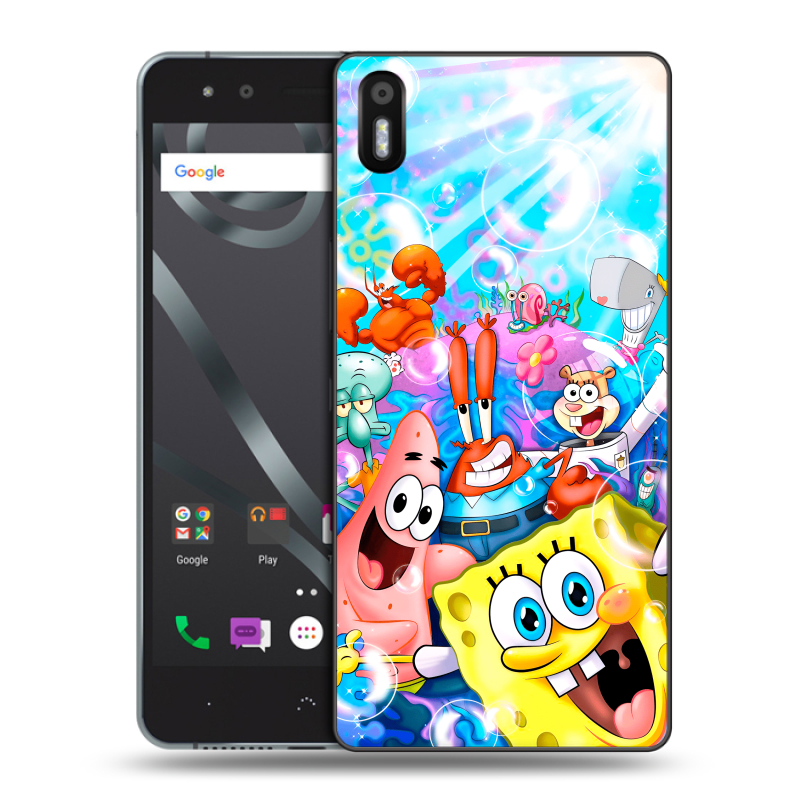 Пластиковый чехол на BQ Aquaris X5 с принтом спанчбоб спанч боб Пластиковый чехол на BQ Aquaris X5 с принтом спанчбоб спанч боб