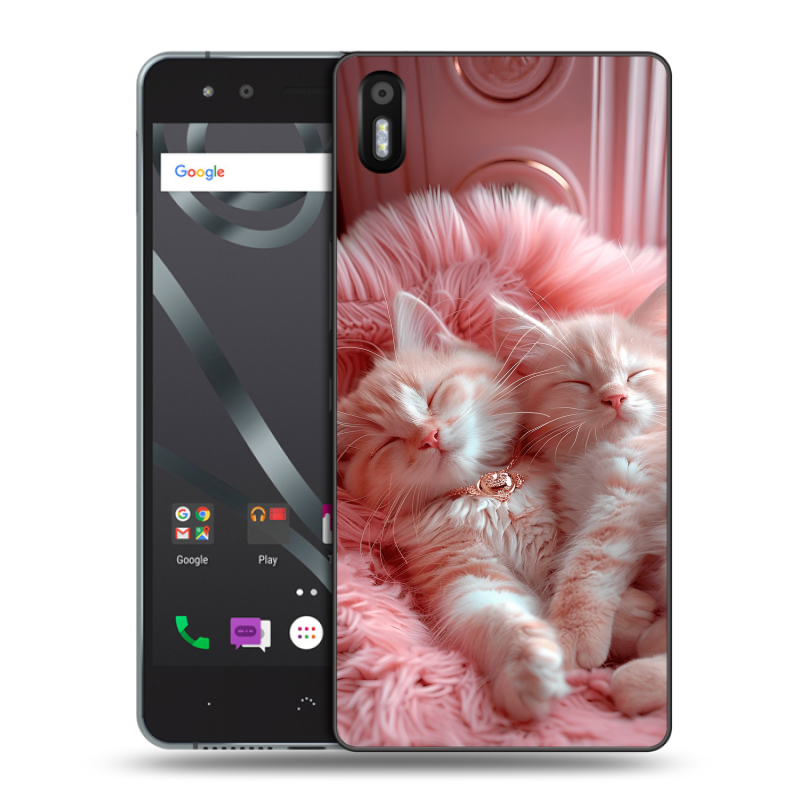Пластиковый чехол на BQ Aquaris X5 с принтом котята котики Пластиковый чехол на BQ Aquaris X5 с принтом котята котики
