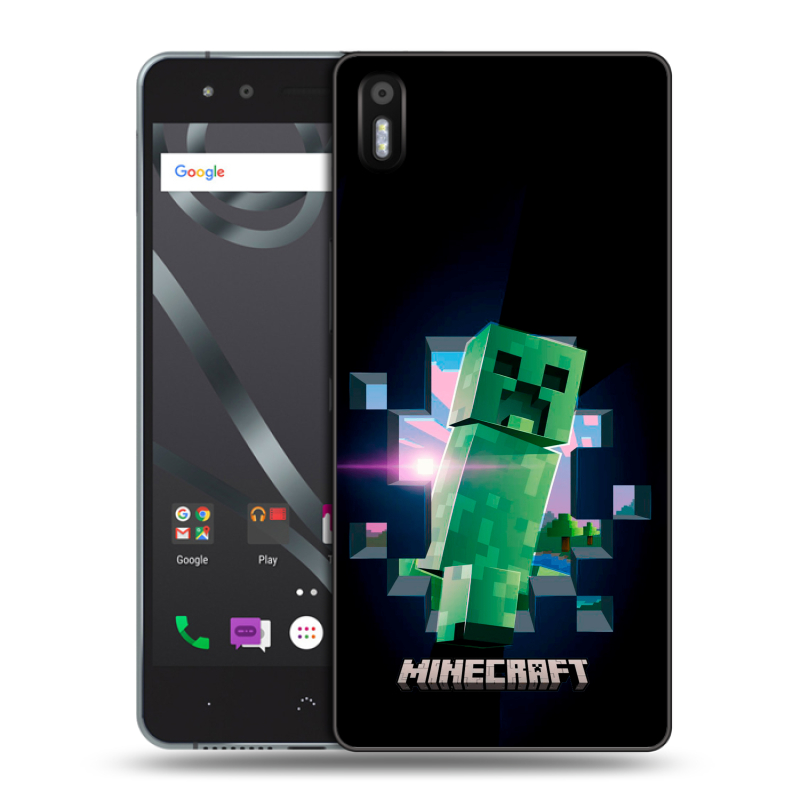 Пластиковый чехол на BQ Aquaris X5 с принтом Майнкрафт Minecraft Пластиковый чехол на BQ Aquaris X5 с принтом Майнкрафт Minecraft
