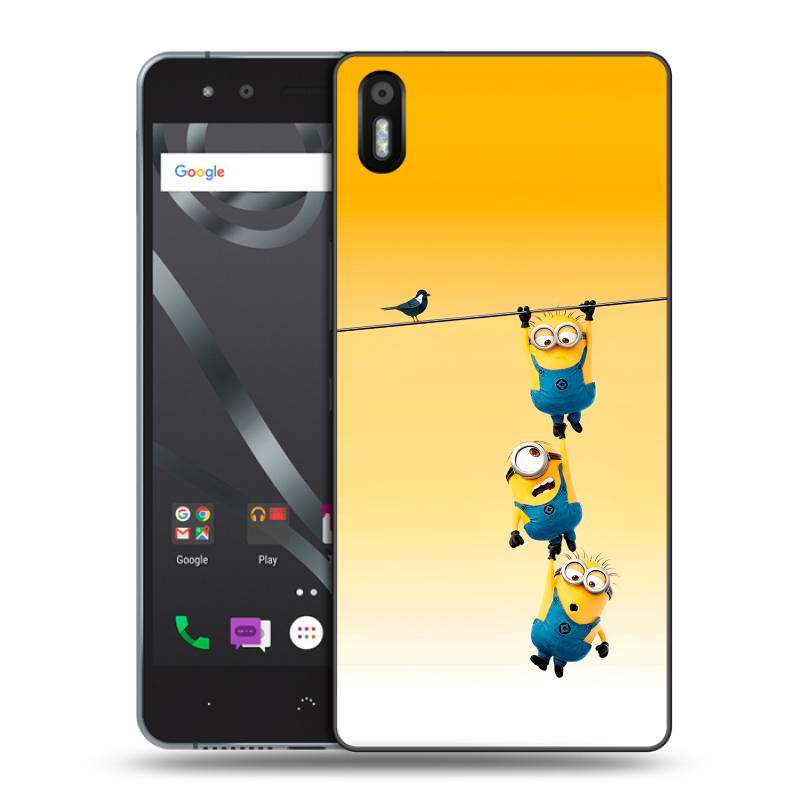 Пластиковый чехол на BQ Aquaris X5 с принтом Миньоны Пластиковый чехол на BQ Aquaris X5 с принтом Миньоны