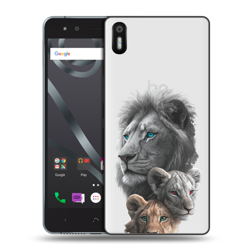 Силиконовый чехол на BQ Aquaris X5 с принтом Львы Силиконовый чехол на BQ Aquaris X5 с принтом Львы