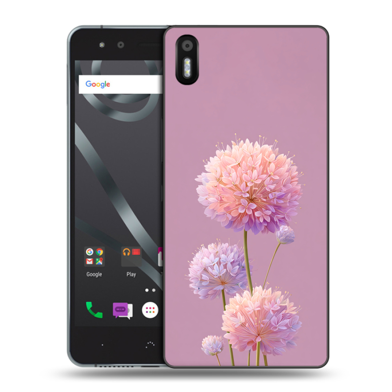 Силиконовый чехол на BQ Aquaris X5 с принтом Цветы Силиконовый чехол на BQ Aquaris X5 с принтом Цветы