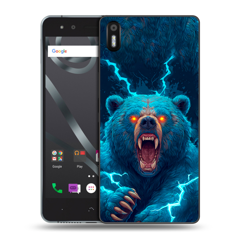 Пластиковый чехол на BQ Aquaris X5 с принтом Медведь Пластиковый чехол на BQ Aquaris X5 с принтом Медведь