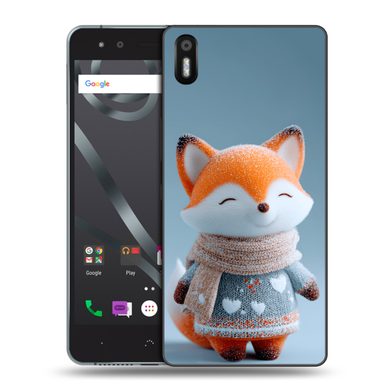 Силиконовый чехол на BQ Aquaris X5 с принтом Лиса Силиконовый чехол на BQ Aquaris X5 с принтом Лиса